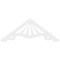 Ekena Millwork Pitch Marshall Architectural Grade PVC Gable Pediment, 72"W x 27"H x 1"P (9/12) GPP072X027X100MAR - alternate 4